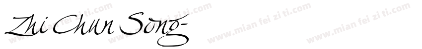 Zhi Chun Song字体转换